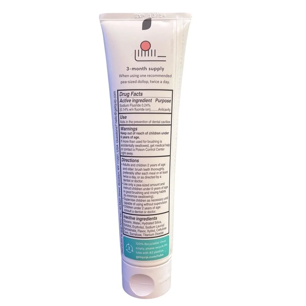 Quip Anticavity Toothpaste WATERMELON 4.6oz‎ Fullsize Exp 2024 Discontinued